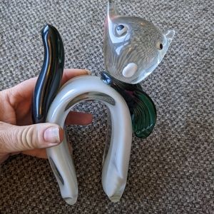 Vaguely Cat Themed Glass Decor